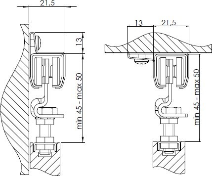 11 Series Sliding Door Track Kit